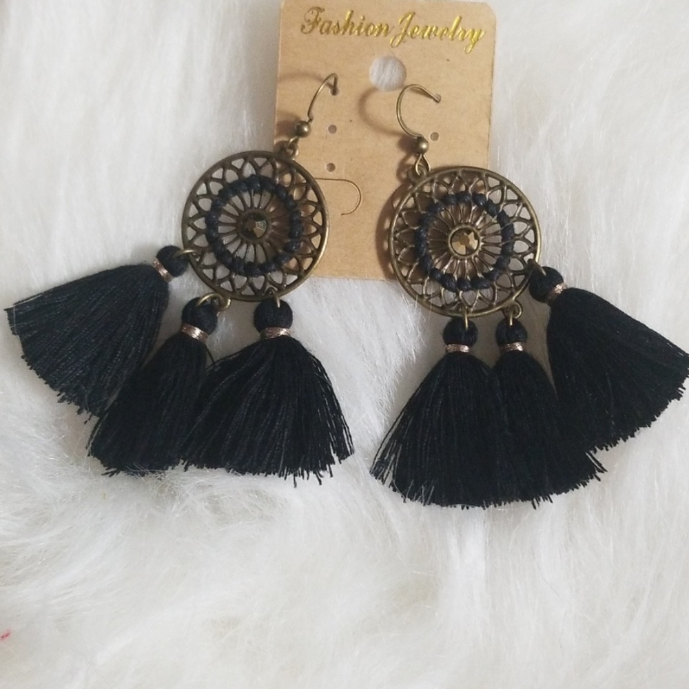 Dreamcatcher Fringe Tassel Earrings